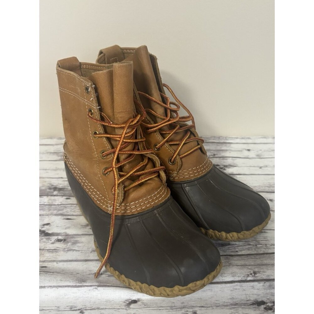 L.L. Bean Classic Bean Boot Women’s Size 8/8.5 Brown‎ Maine Worn In